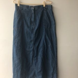 Vintage maxi denim skirt